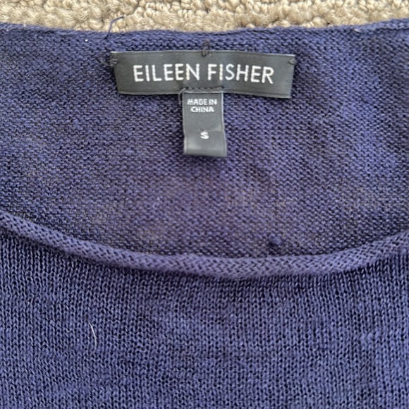 Ellen Fisher SPACE-DYED ORGANIC LINEN PULLOVER - Picture 4 of 4